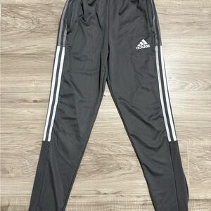 Kids Adidas Gray Tapered Track Pants Used